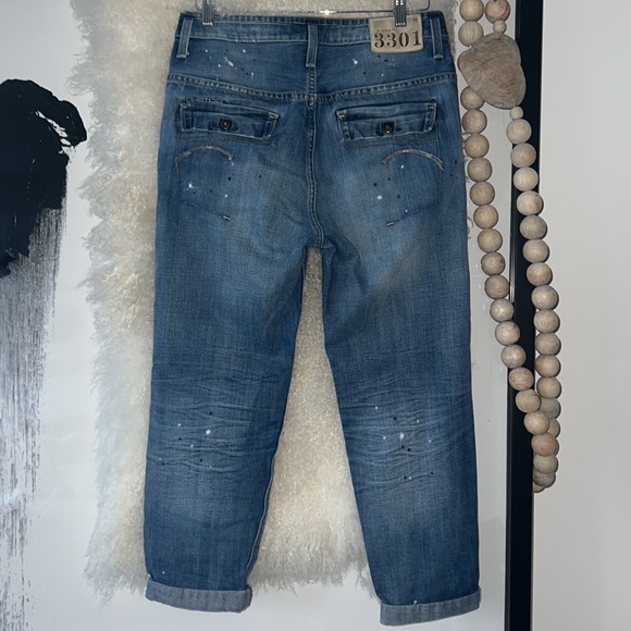 G-Star Raw Denim, Denim 3301, Distressed Boyfriend Jeans - Picture 2 of 16